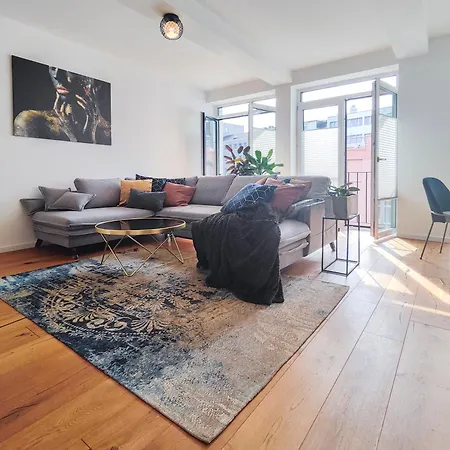 Appartement Luniq - Golden Loft Essen - 5 Min Zum Hauptbahnhof & Messe - 8 Gaeste Essen