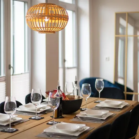 Appartement Luniq - Golden Loft Essen - 5 Min Zum Hauptbahnhof & Messe - 8 Gaeste